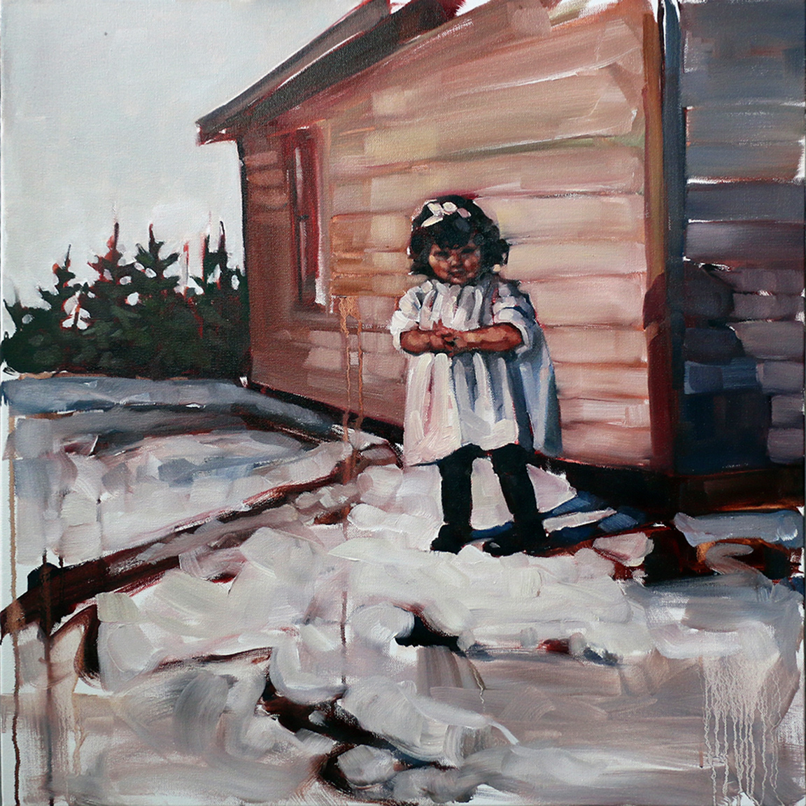 Play Outside – 24″ x 24″ Oil on gallery wrapped canvas $620.00