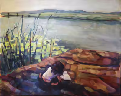 Art On Big Rock | 16" x 20" Acrylic SOLD