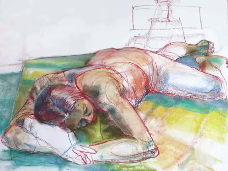GreenTowel | Life Drawing and Sketches| Kathryn Kaiser